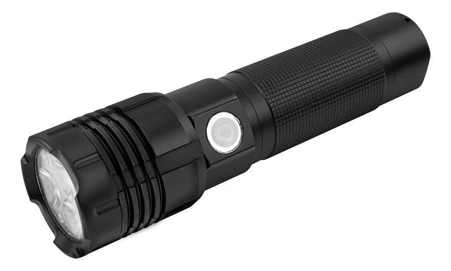 Ansmann LED Torch Black - Rechargeable, 153.7mm