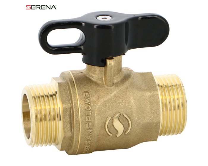Sferaco Nickel Plated Brass Ball Valve, Ball Valve, Threaded, BSP 3/8in, 40bar Operating Pressure