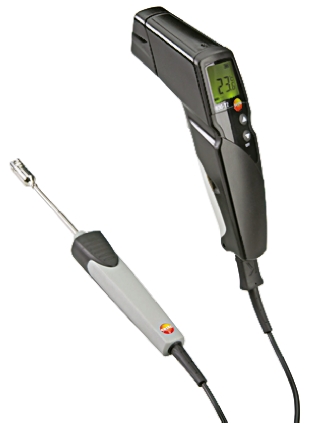 Testo 830-T2-Set Infrared Thermometer, -30°C Min, +400°C Max, ±1.5 °C Accuracy, °C Measurements
