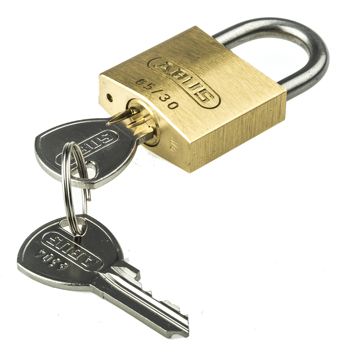 ABUS Key Weatherproof Brass, Stainless Steel Weatherproof Padlock, Keyed Alike, 5mm Shackle, 30mm Body