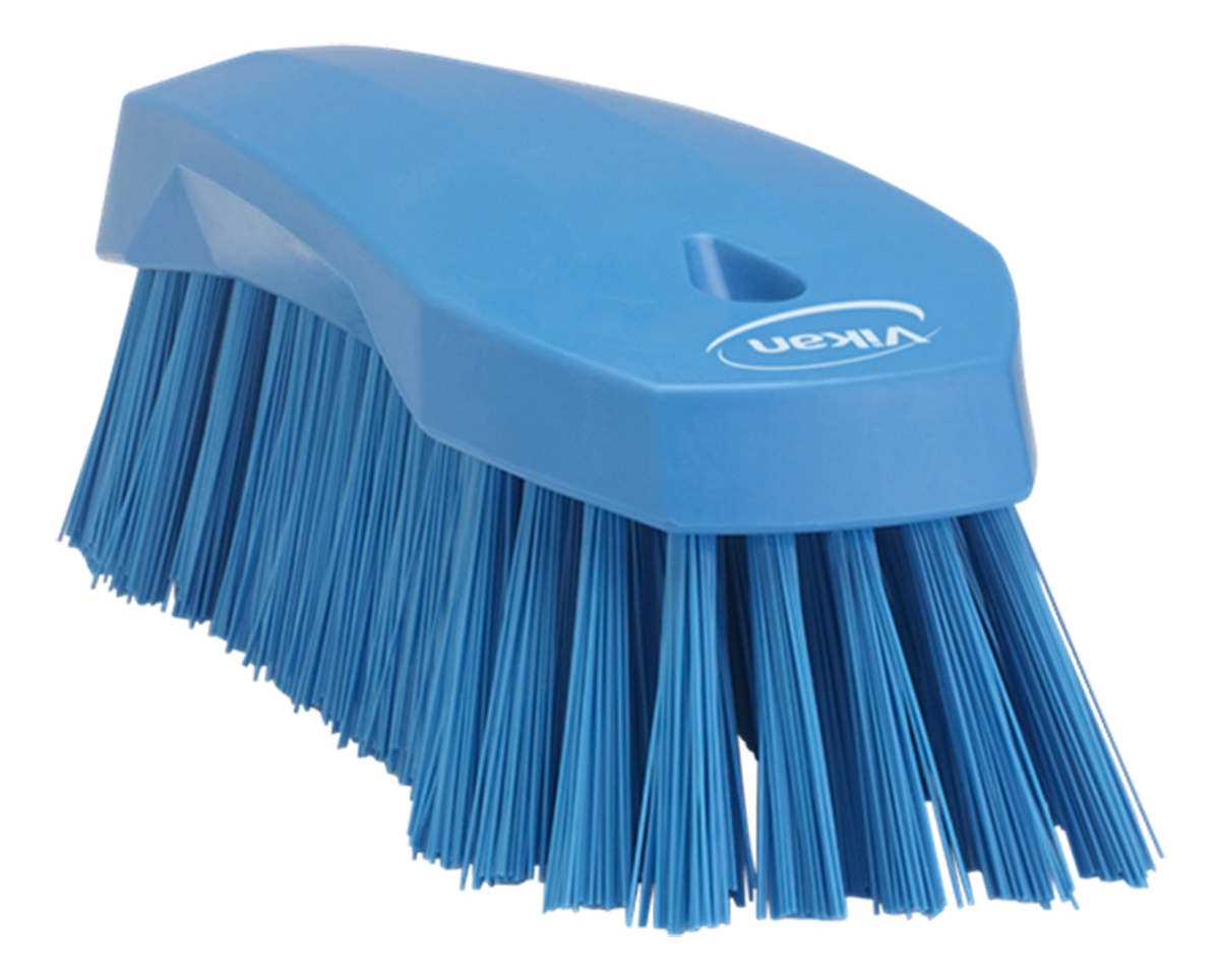 Vikan Hard Bristle Blue Scrubbing Brush, 36mm bristle length, Polyester bristle material