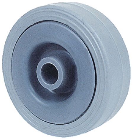 Guitel Hervieu Grey Thermoplastic Rubber Quiet Operation Trolley Wheel, 30kg