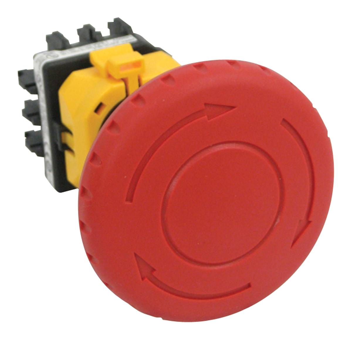 Idec XW1E Series Twist Release Emergency Stop Push Button, Panel Mount, 22mm Cutout, 4PST, IP65