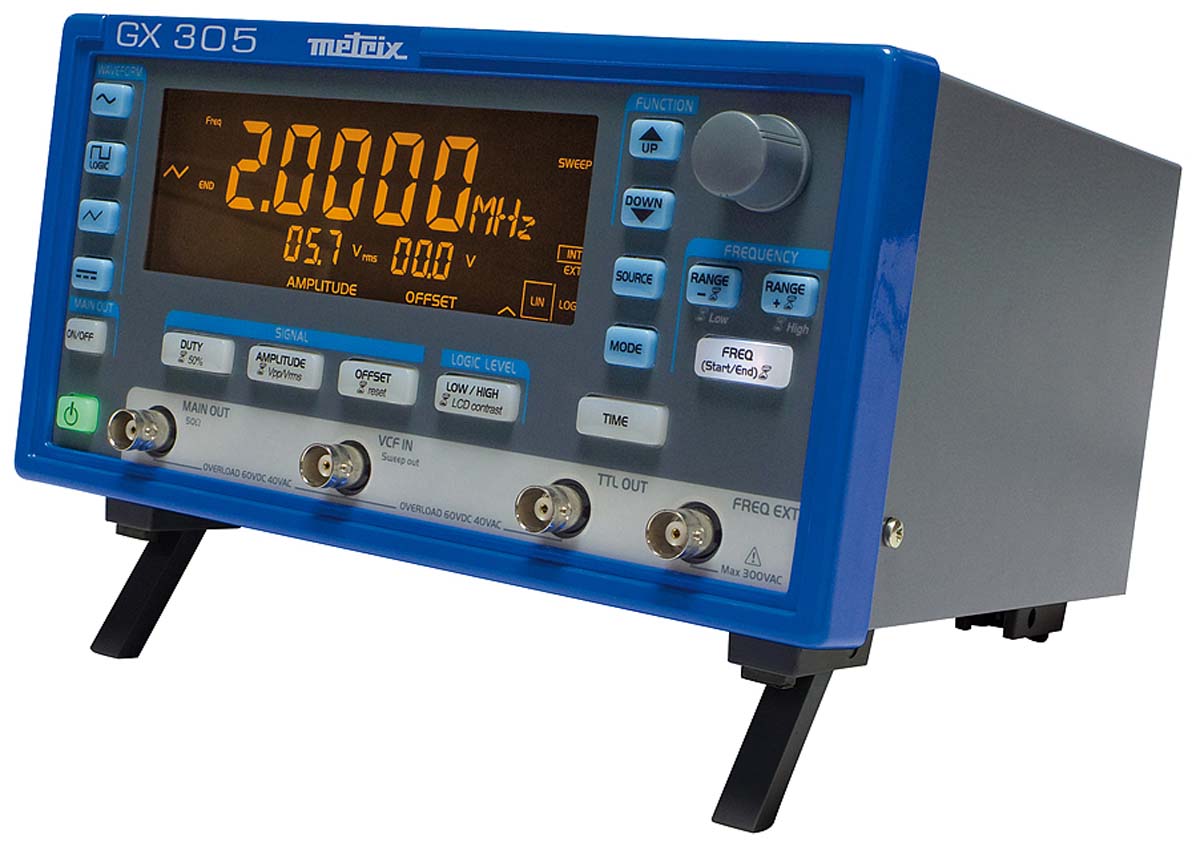 Metrix GX 305 Function Generator, 0.001 Hz Min, 2 MHz Max FM Modulation Variable Sweep