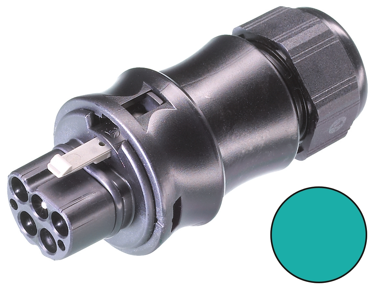 Wieland RST20i5 Series Circular Connector, 5-Pole, Male, Cable Mount, 20A, IP68