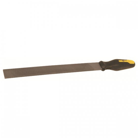 CK 200mm, Second Cut, Flat Engineers File With Soft-Grip Handle