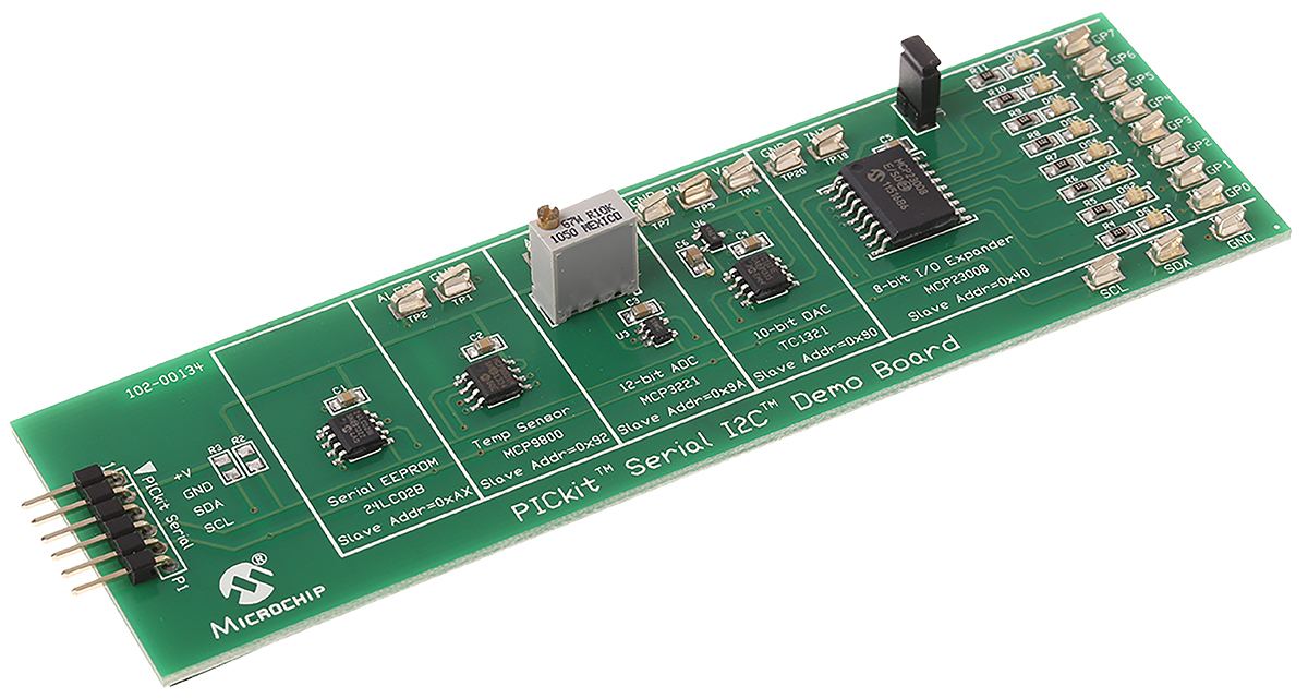 Microchip PICkit Demonstration Board for PICkit Serial Analyser PKSERIAL-I2C1