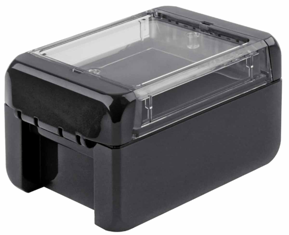 Bopla Bocube Series Graphite Grey Polycarbonate V0 Enclosure, IP66, IP68, IK07, Transparent Lid, 113 x 80 x 60mm