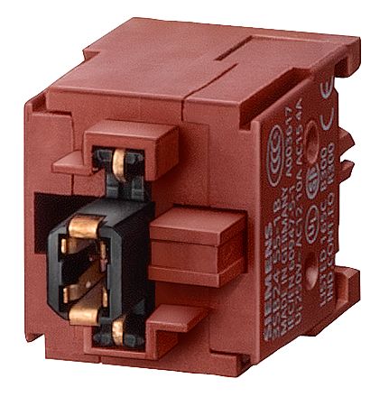 Siemens 3SB Series Contact Block for Use with Push Button/Selector Button, 230V, SPST