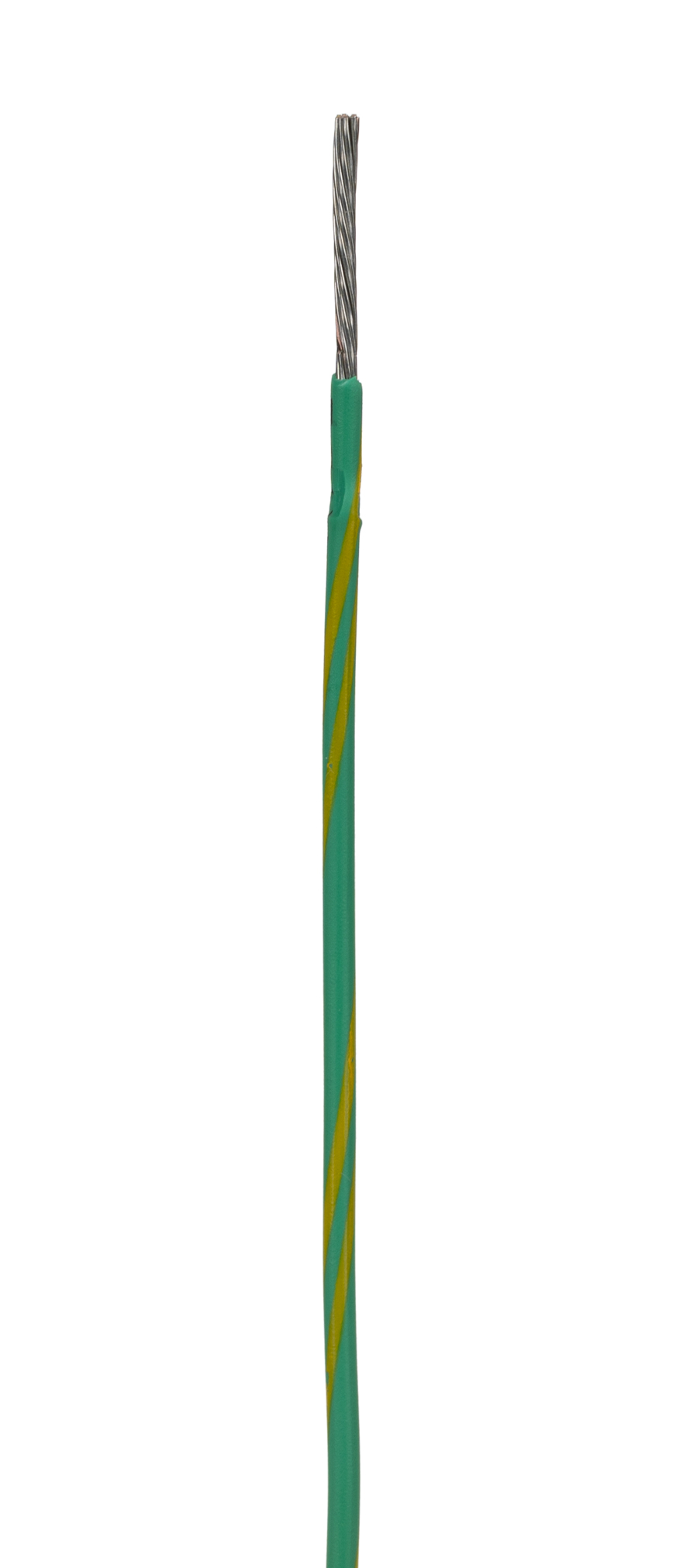 Alpha Wire Ecogen Ecowire Series Green/Yellow 0.52 mm² Hook Up Wire, 20 AWG, 10/0.25 mm, 30m, MPPE Insulation, 6714