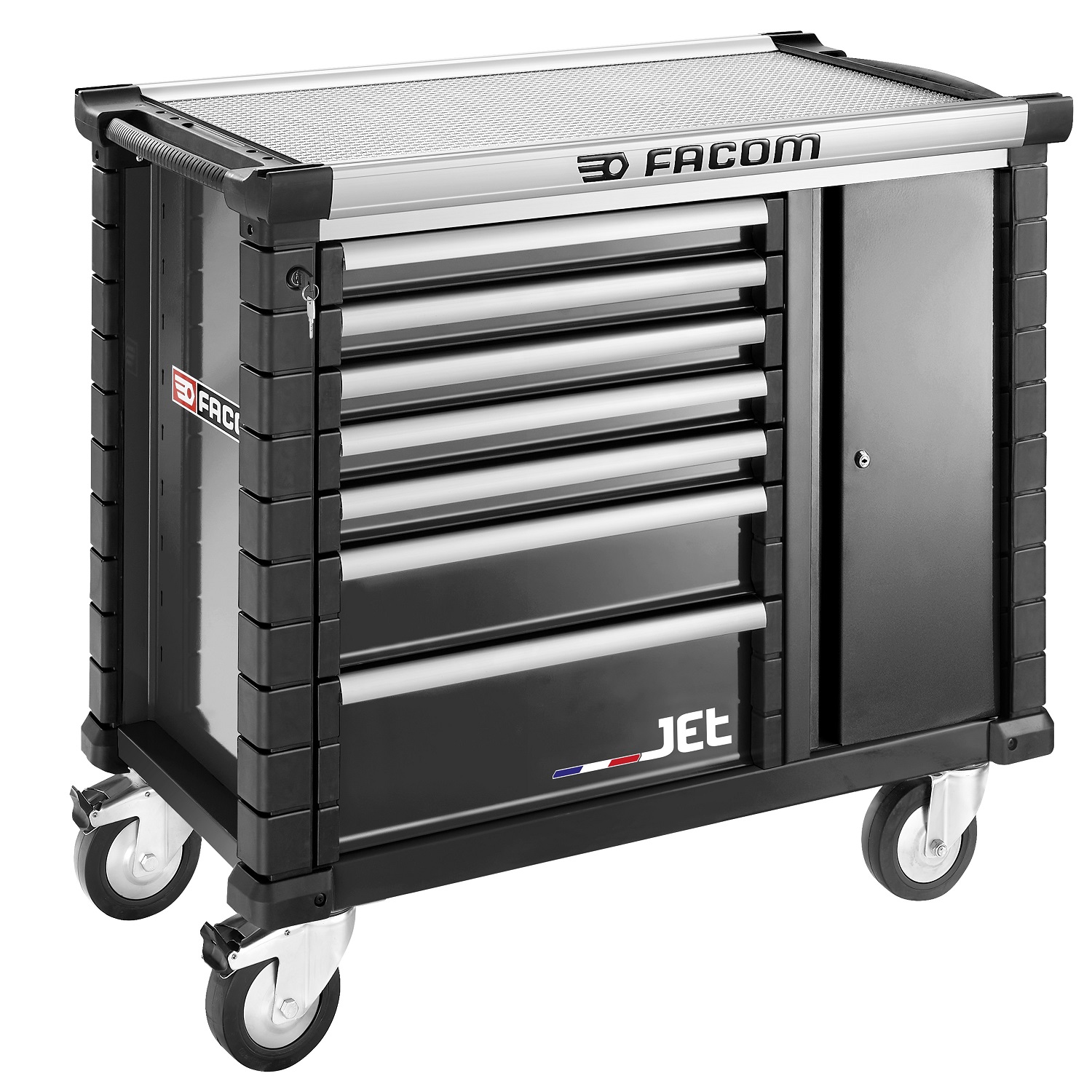 Facom 7 Drawer Aluminium Wheeled Tool Cabinet