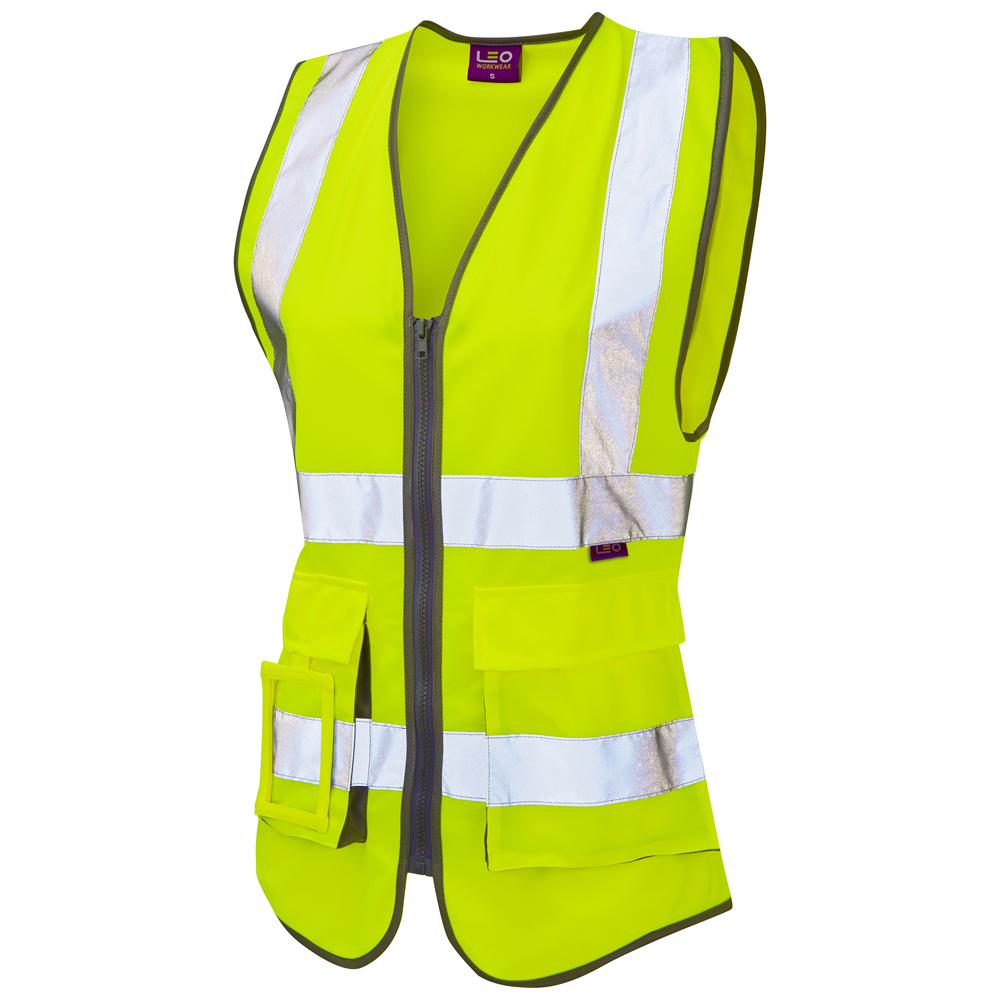 Leo Workwear Yellow Hi-Vis Hi Vis Vest, 5XL