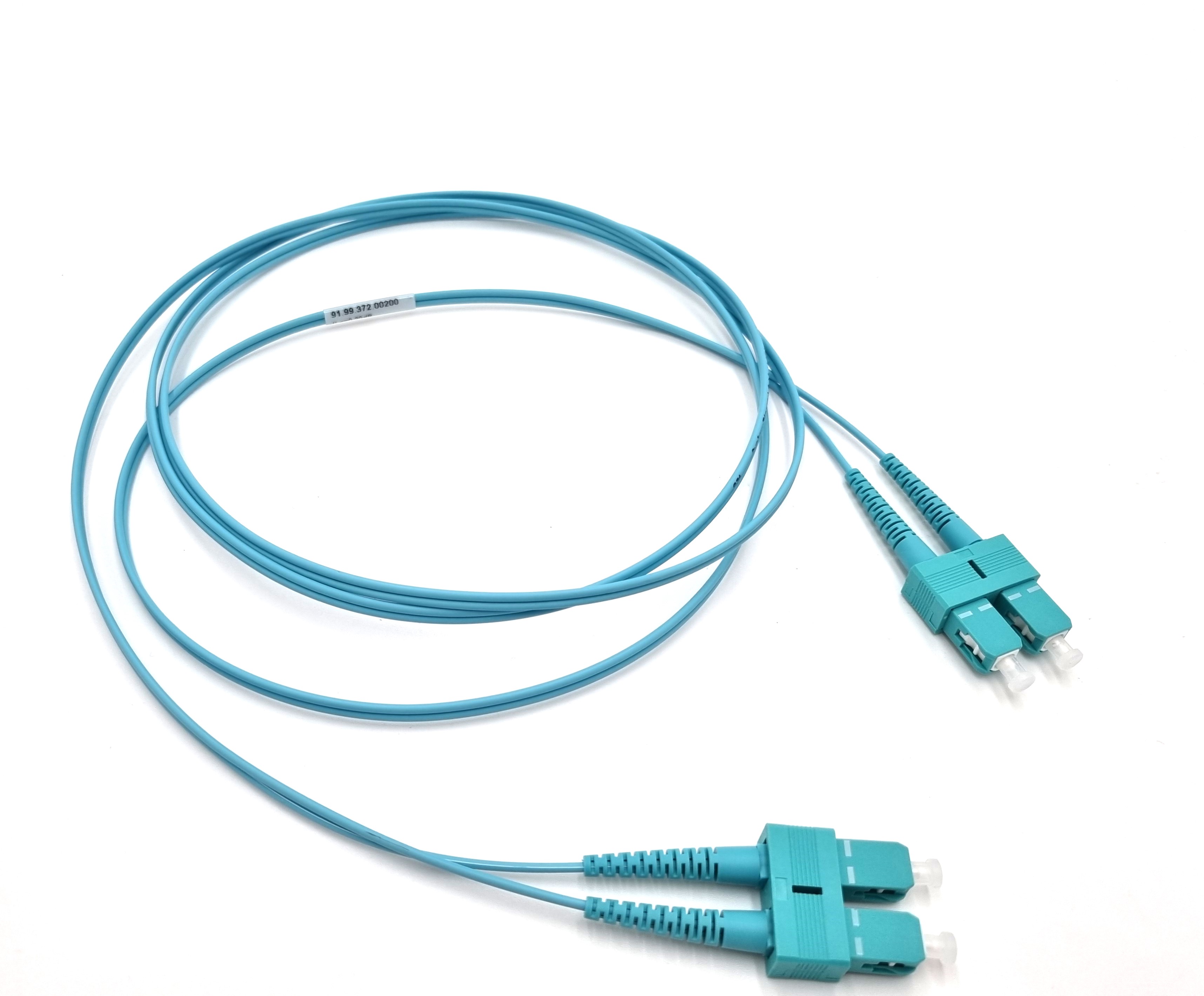 Molex Premise Networks SC Simplex OM3 Multi Mode OM3 Fibre Optic Cable, 50/125μm, Light Blue, 1m