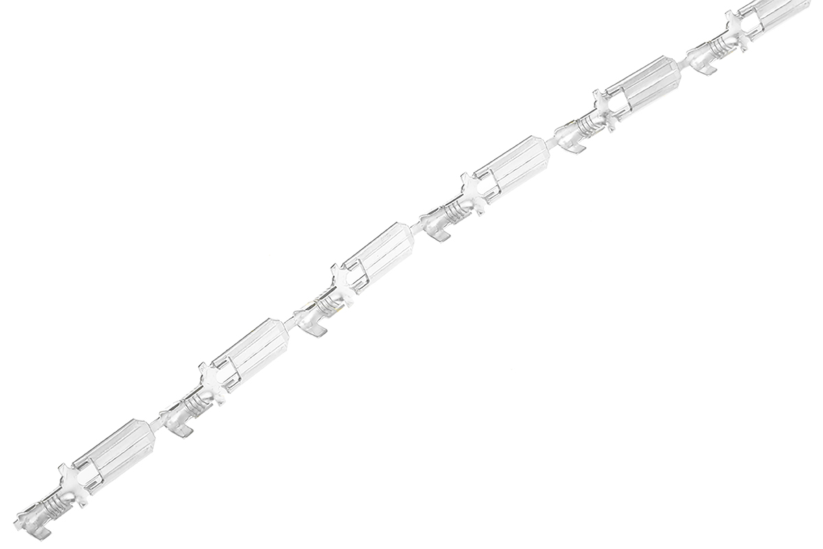 TE Connectivity FASTON .250 Uninsulated Male Spade Connector, Tab, 6 x 0.8mm Tab Size, 0.5mm² to 2.27mm²