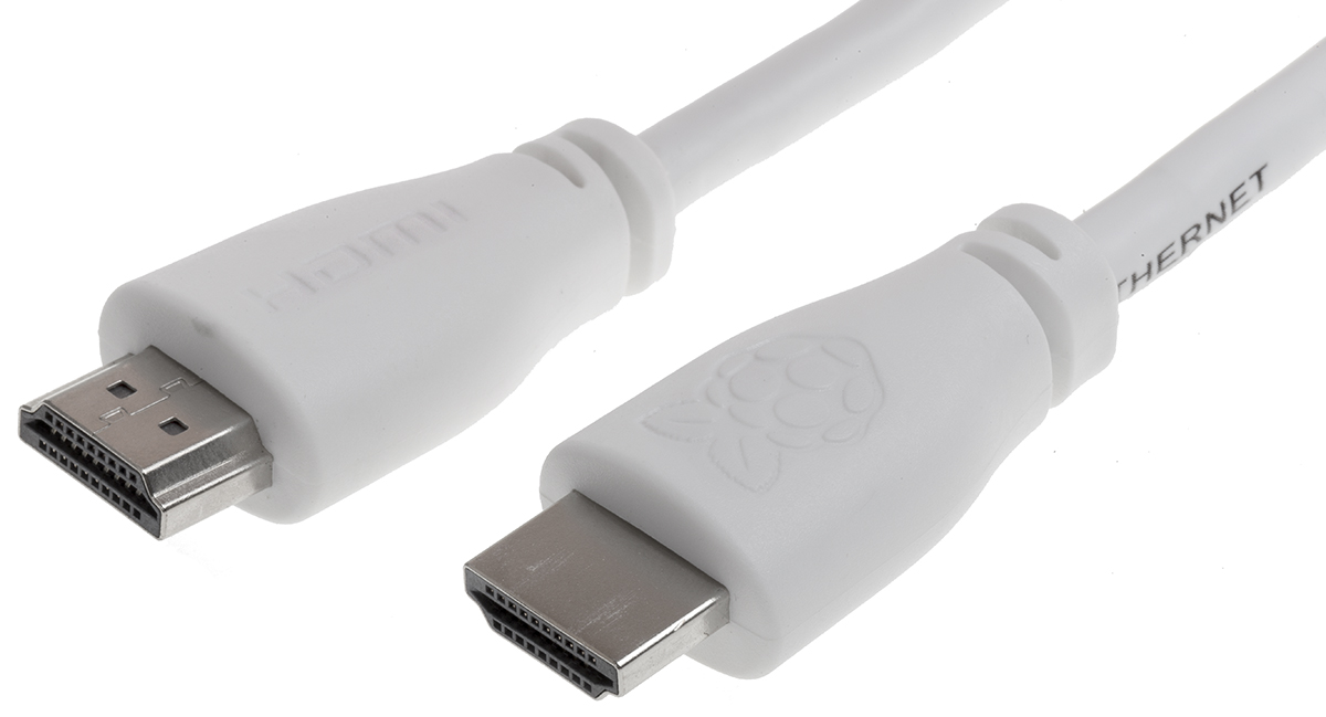 Raspberry Pi 2m HDMI to HDMI Cable in White