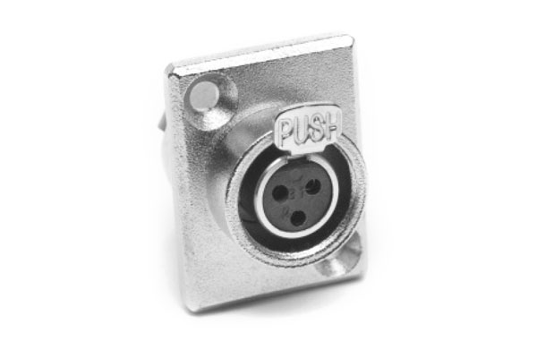 Amphenol Industrial Chassis Mount XLR Connector, Female, IP00, 50 V, 5 Way, Nickel Plating