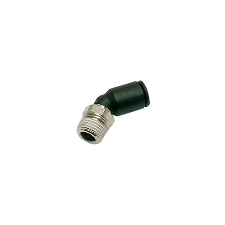 Legris LF 3000 Series Elbow Threaded Adaptor, Push In 6 mm to R 1/8 Male, Threaded Connection Style, 3113 06 10