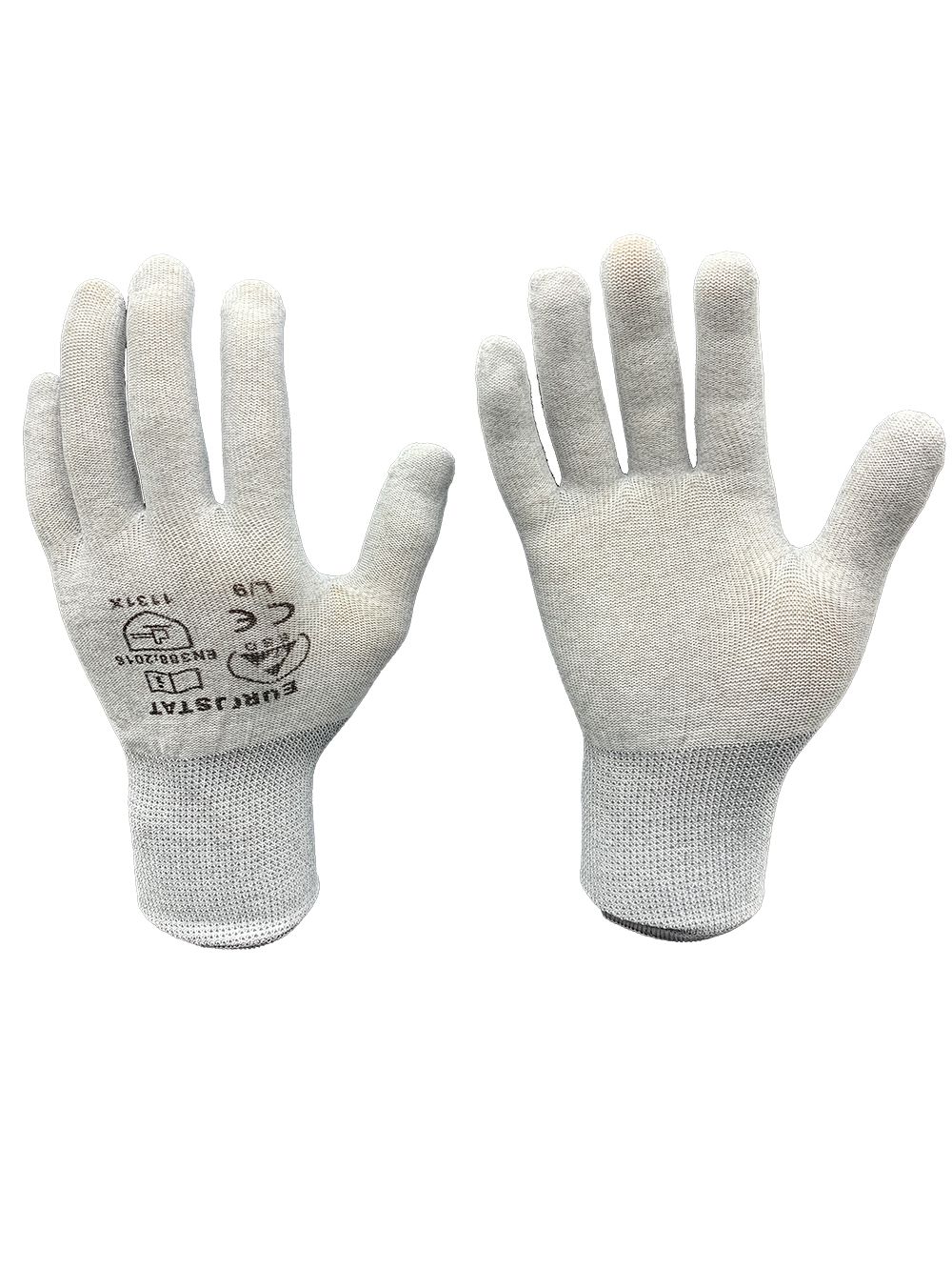 EUROSTAT Polyester, 1 Gloves Anti-Static Gloves, Size 7