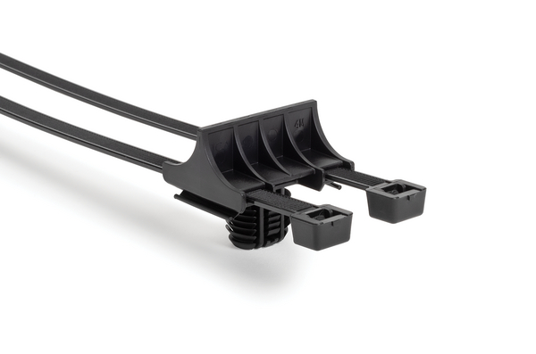 HellermannTyton Cable Tie, 390mm x 7.6 mm, Grey Polyamide 4.6, Pk-100