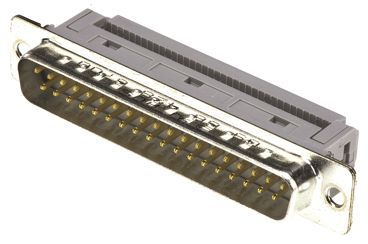 HARTING 37 Way Right Angle Cable Mount D-sub Connector Plug, 2.77mm Pitch