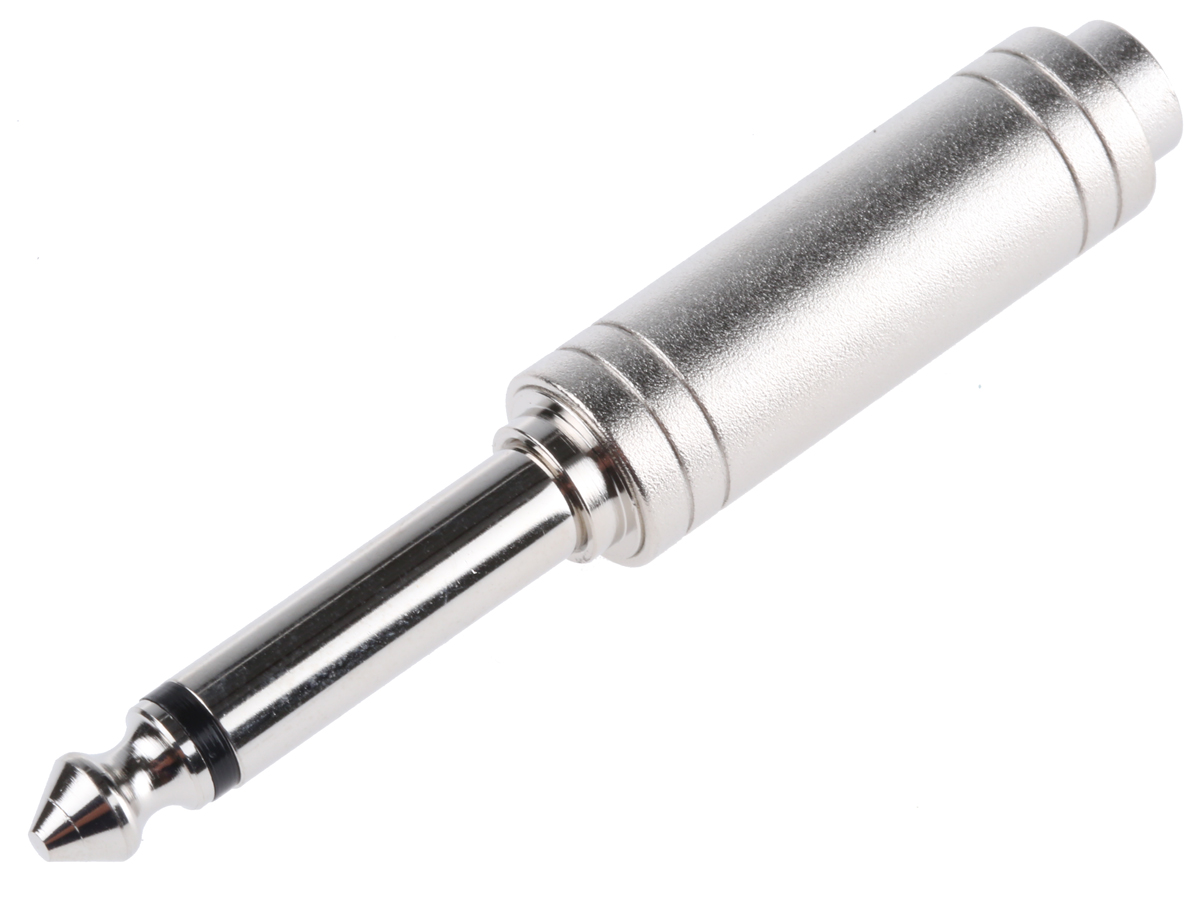 RS PRO AV Adapter, Female 1/4 in Stereo to Male 1/4 in Mono