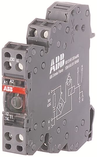 ABB R600 Series Interface Relay, DIN Rail Mount, 48 → 60V ac/dc Coil, SPDT, 8A Load