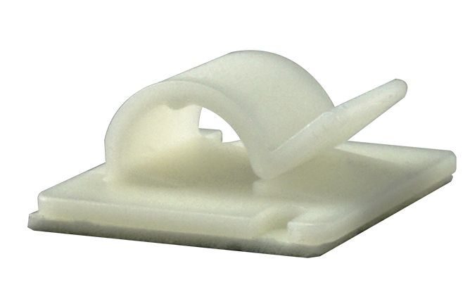 RS PRO Natural Nylon Cable clip, 7mm Max. Bundle