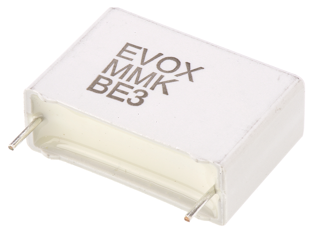 KEMET MMK Polyester Film Capacitor, 40 V ac, 63 V dc, ±5%, 10μF, Through Hole