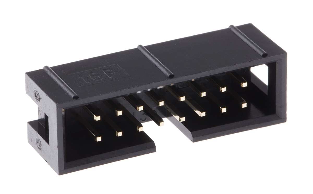 Wurth Elektronik WR-BHD Series Straight Through Hole PCB Header, 16 Contact(s), 2.54 mm Pitch, 2 Row, Shrouded