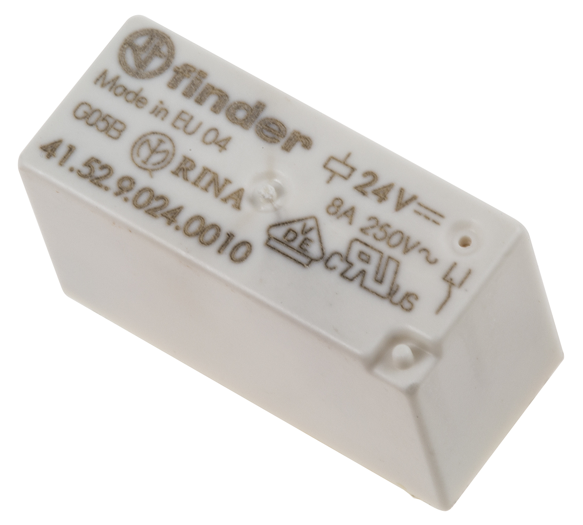 Finder PCB Mount Relay, 24V dc Coil, 8A Switching Current, DPDT