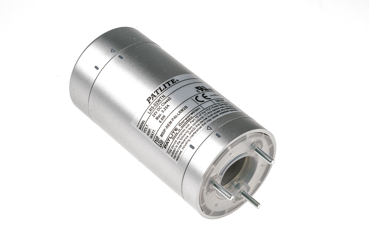Patlite LR5 Series Body Unit, 24 V dc, LED Bulb, IP65, NEMA TYPE 4X, 13