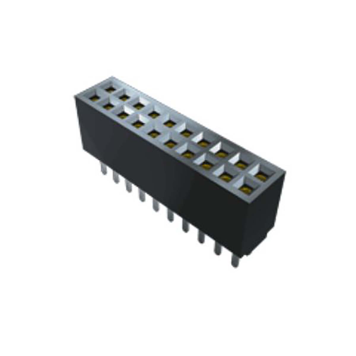 Samtec SFMC Series Straight Surface Mount PCB Socket, 24-Contact, 2-Row, 1.27mm Pitch, Through Hole Termination