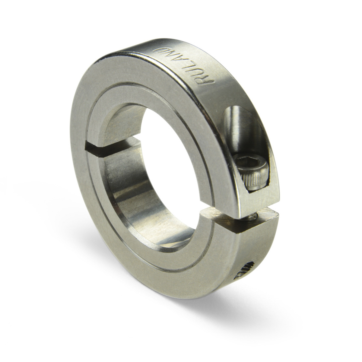 Ruland Shaft Collar, One Piece, Clamp Screw, Bore 15mm, OD 30mm, W 8mm, Stainless Steel