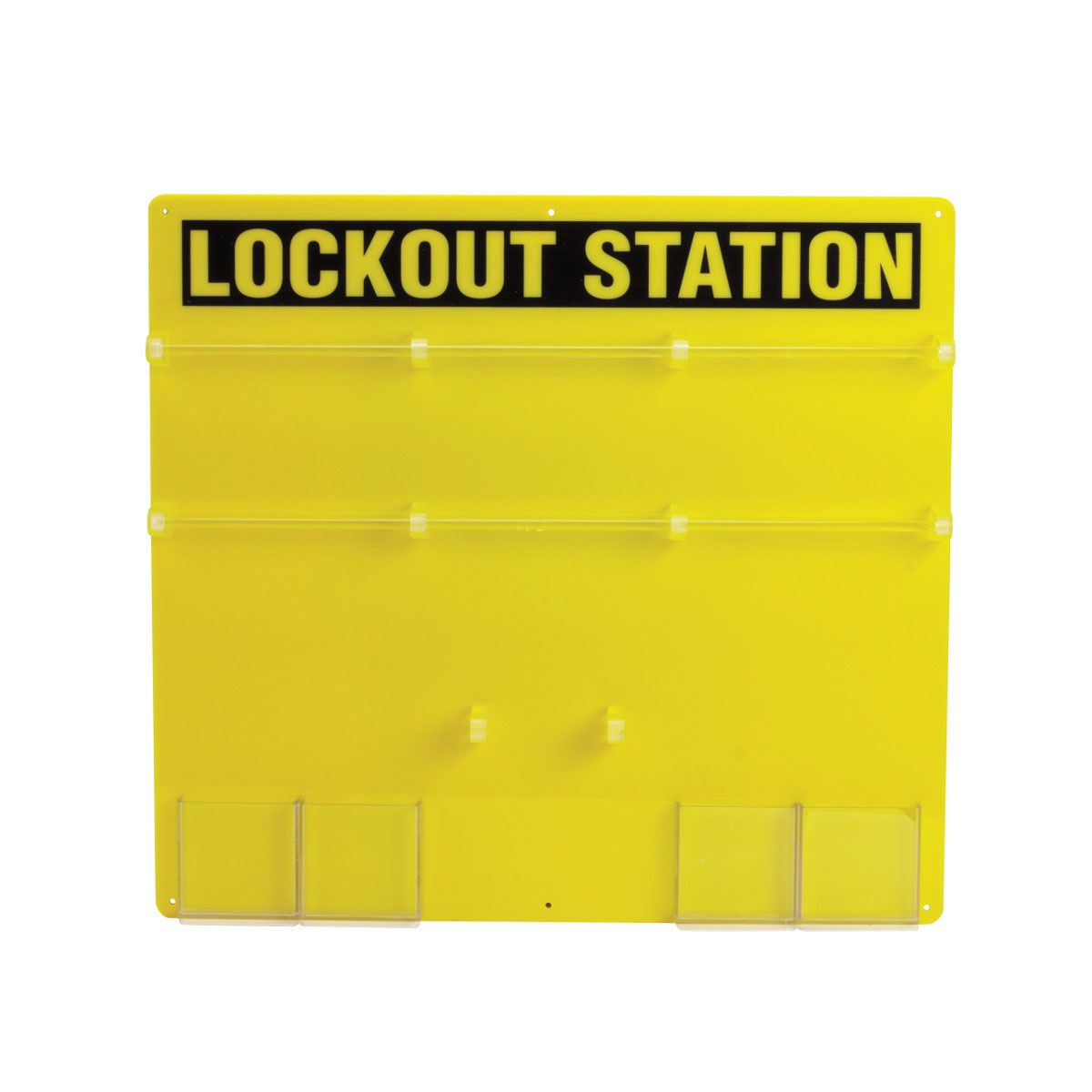 Brady 36 Padlock Lockout Station Board, 596.90 x 546.10 x 4.76mm