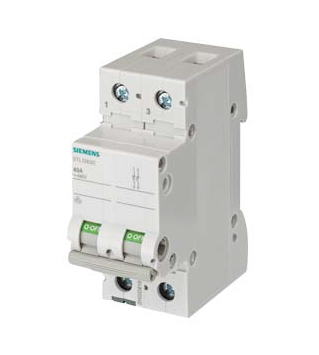 Siemens 2P Pole Isolator Switch - 63A Maximum Current