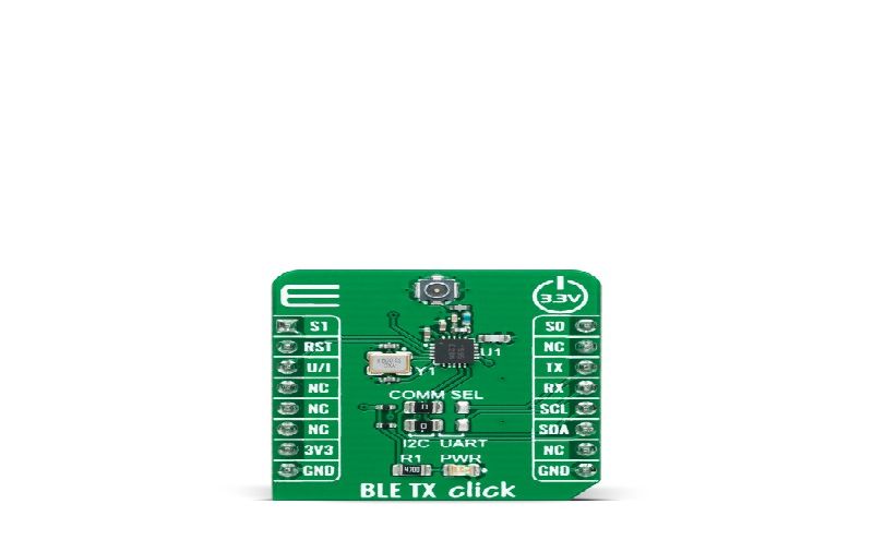 MikroElektronika BLE TX Click Bluetooth 5.2 transmitter Bluetooth Add On Board for mikroBUS socket 2480MHz MIKROE-4668