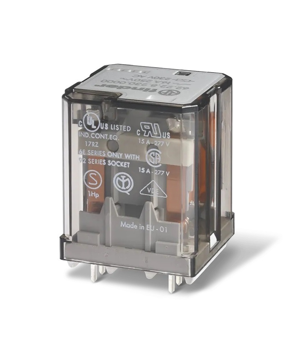 Finder Flange Mount Power Relay, 24V dc Coil, 16A Switching Current, 3PST