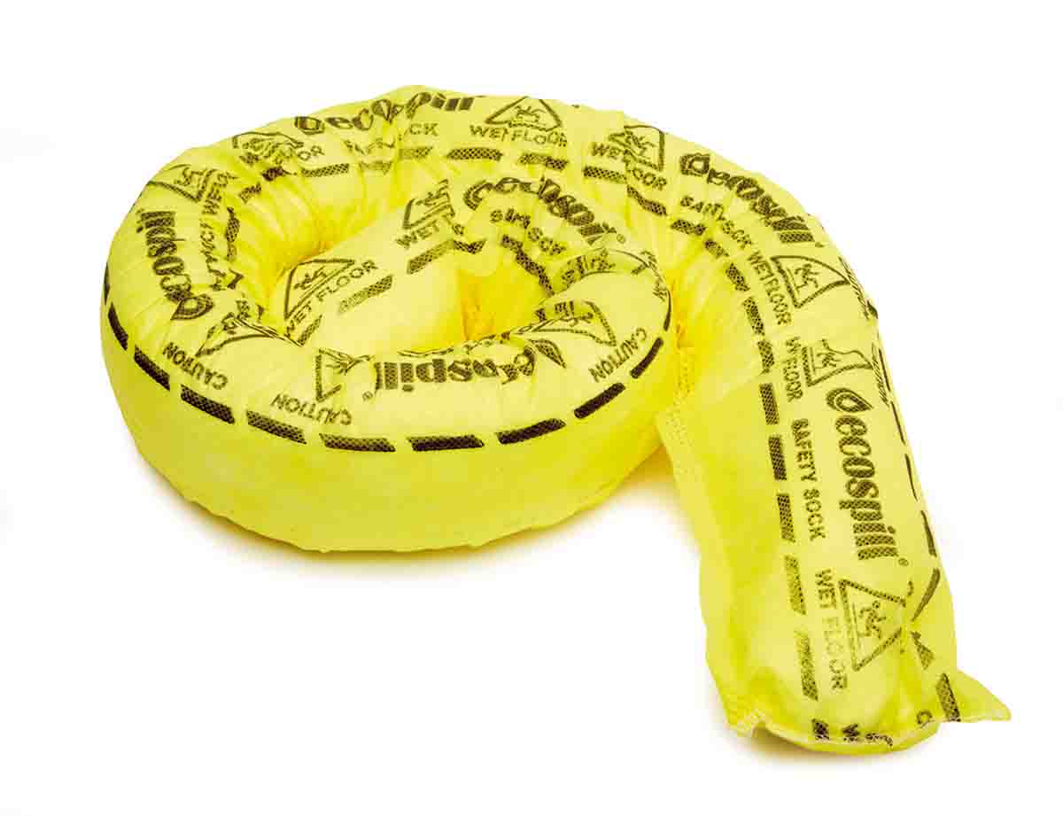 Ecospill Ltd Spill Absorbent Sock for Chemical Use, 50 L Capacity, 10 per Pack