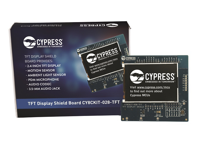 Infineon CY8CKIT-028-TFT, Display Shield Board 2.4in TFT Evaluation Board for PSoC 6 MCUs
