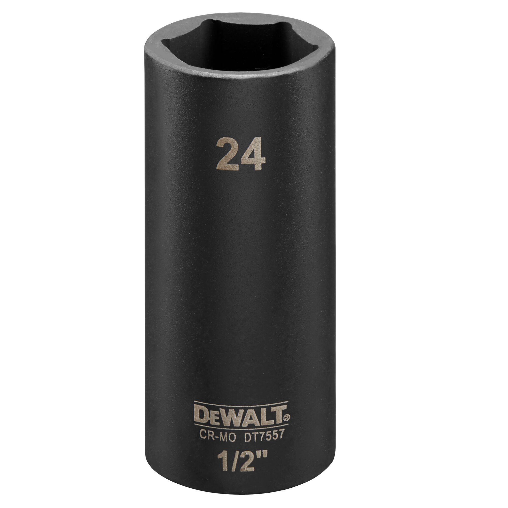 DeWALT 24mm, 1/2 Drive Impact Socket, 78 mm length