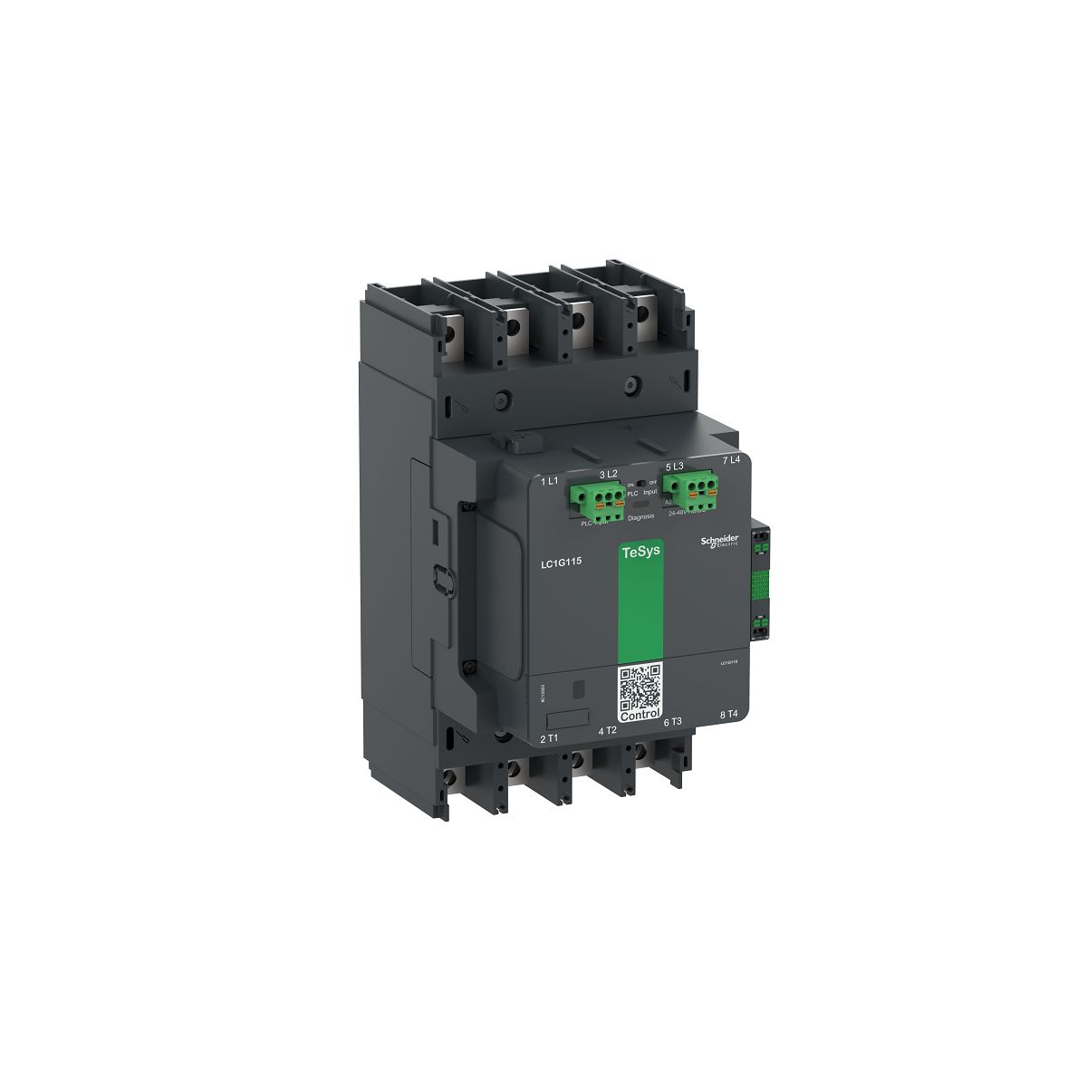 Schneider Electric TeSys F LC1G115 Contactor, 200 → 500 V ac/dc Coil, 4-Pole, 250 A, 1 NO + 1 NC