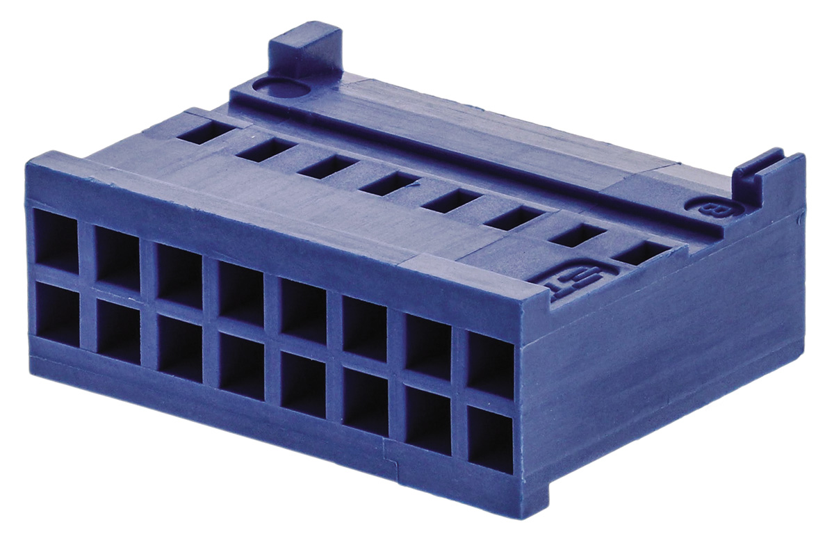 TE Connectivity, AMPMODU HE13/HE14 Female Connector Housing, 2.54mm Pitch, 16 Way, 2 Row