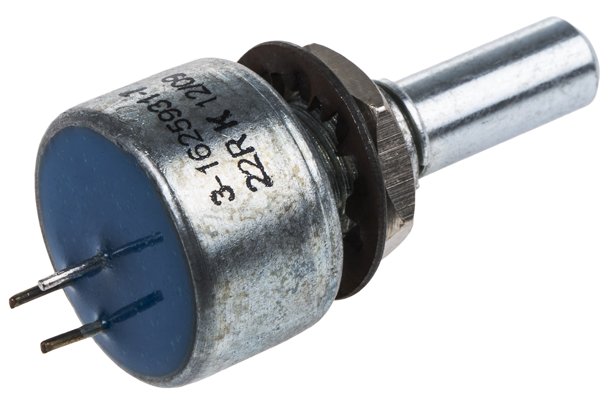 TE Connectivity M 22Ω Rotary Potentiometer 1-Gang Panel Mount, 404802692044