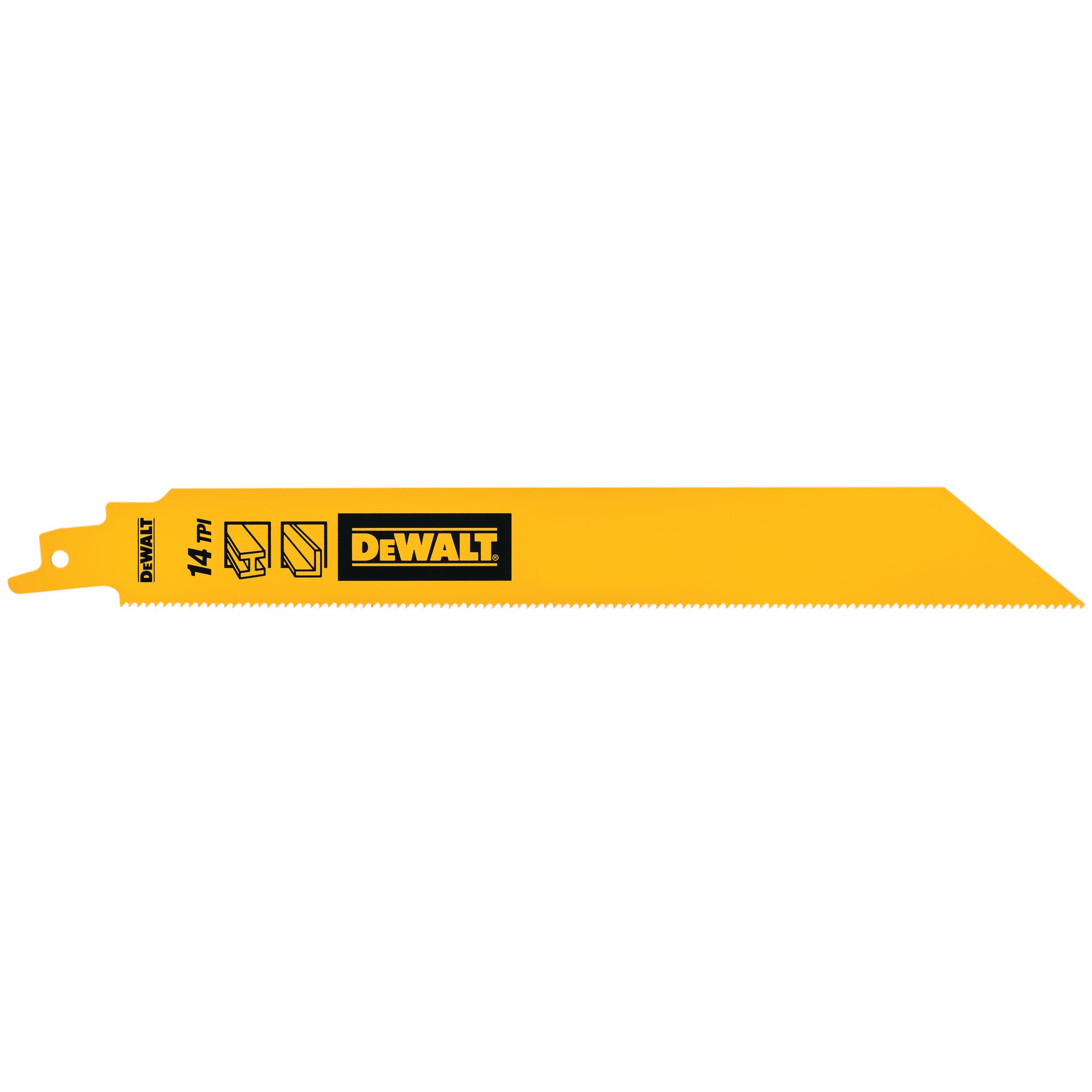 DeWALT, 14 Teeth Per Inch Metal 228mm Cutting Length Reciprocating Saw Blade, Pack of 5