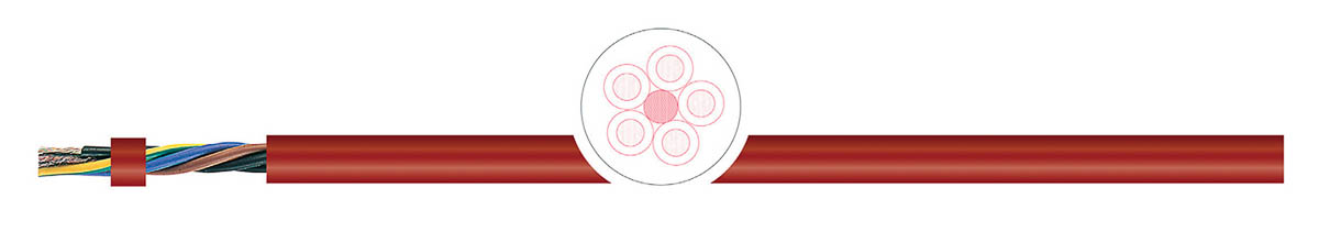 AXINDUS SIHF Series Redbrown 1.5 mm² Hook Up Wire, 16 AWG, 100m, Silicon Elastomer Insulation, SIHF3G15