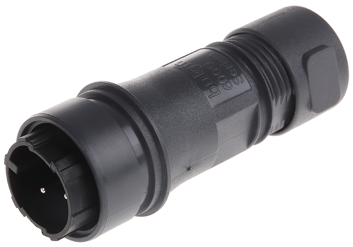 Bulgin Circular Connector, 3 Contacts, Cable, Standard Connector, Plug, Male, IP66, IP68, IP69K, Buccaneer 6000 Series