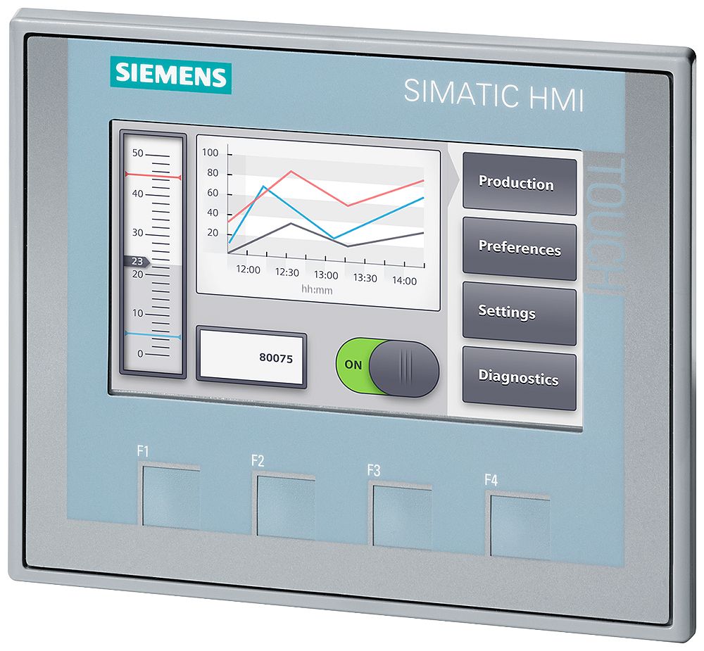 Siemens SIPLUS Series KTP400 Basic HMI Panel - 4.3 in, LCD-TFT Display, 480 x 272