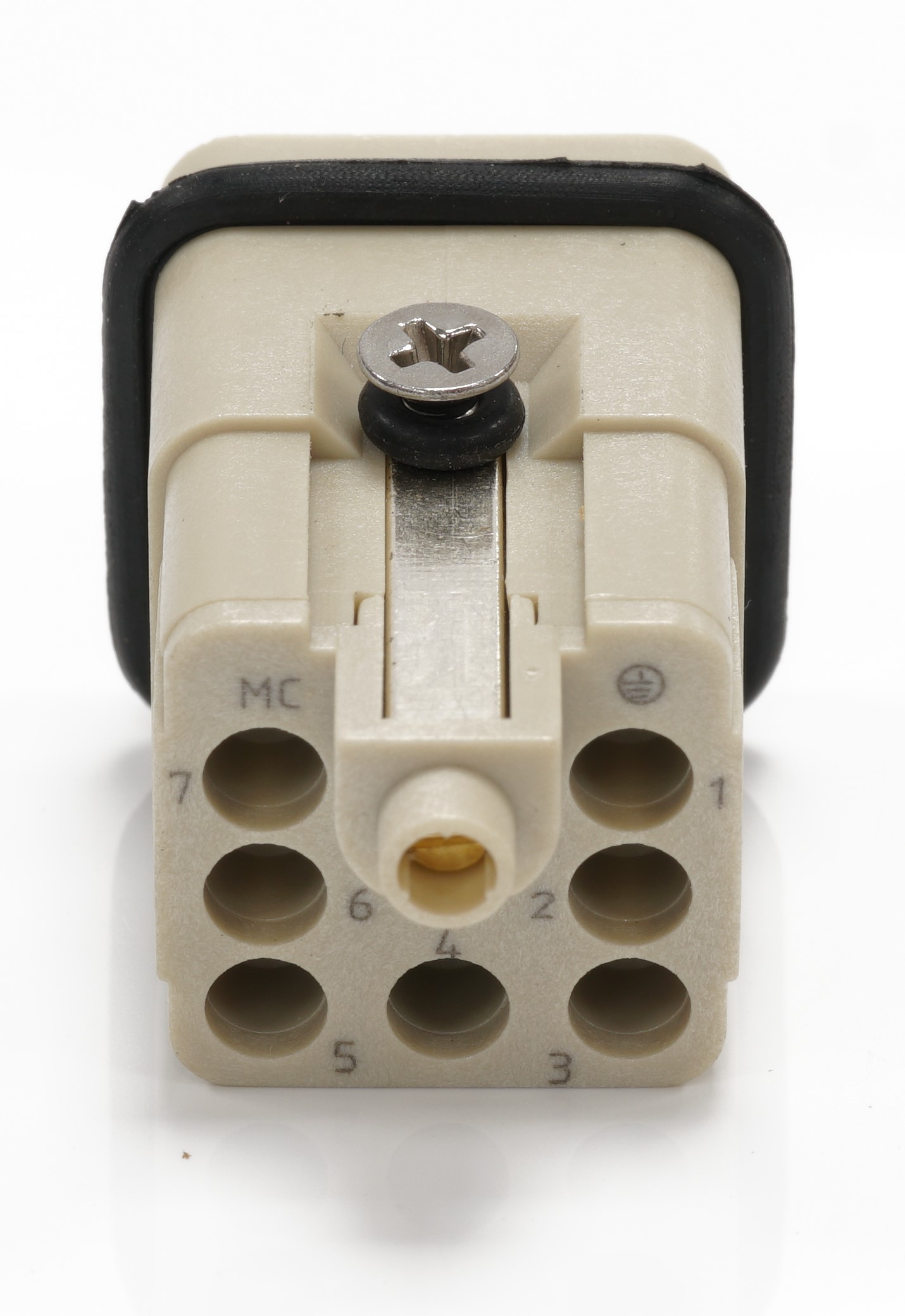 RS PRO Heavy Duty Power Connector Insert, 10A, Male, 7 Contacts