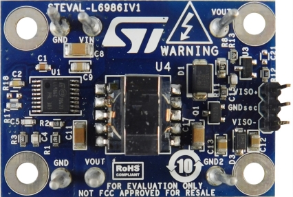 STMicroelectronics Evaluation Board Step Down Regulator for L6986I