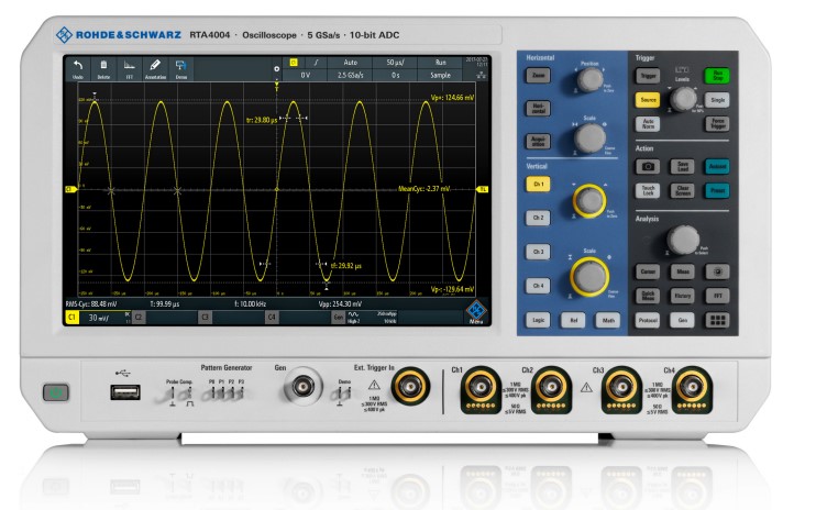 Rohde & Schwarz RTA Series, 1GHz Bench Oscilloscope Bundle, 4 Analogue Channels, 16 Digital Channels